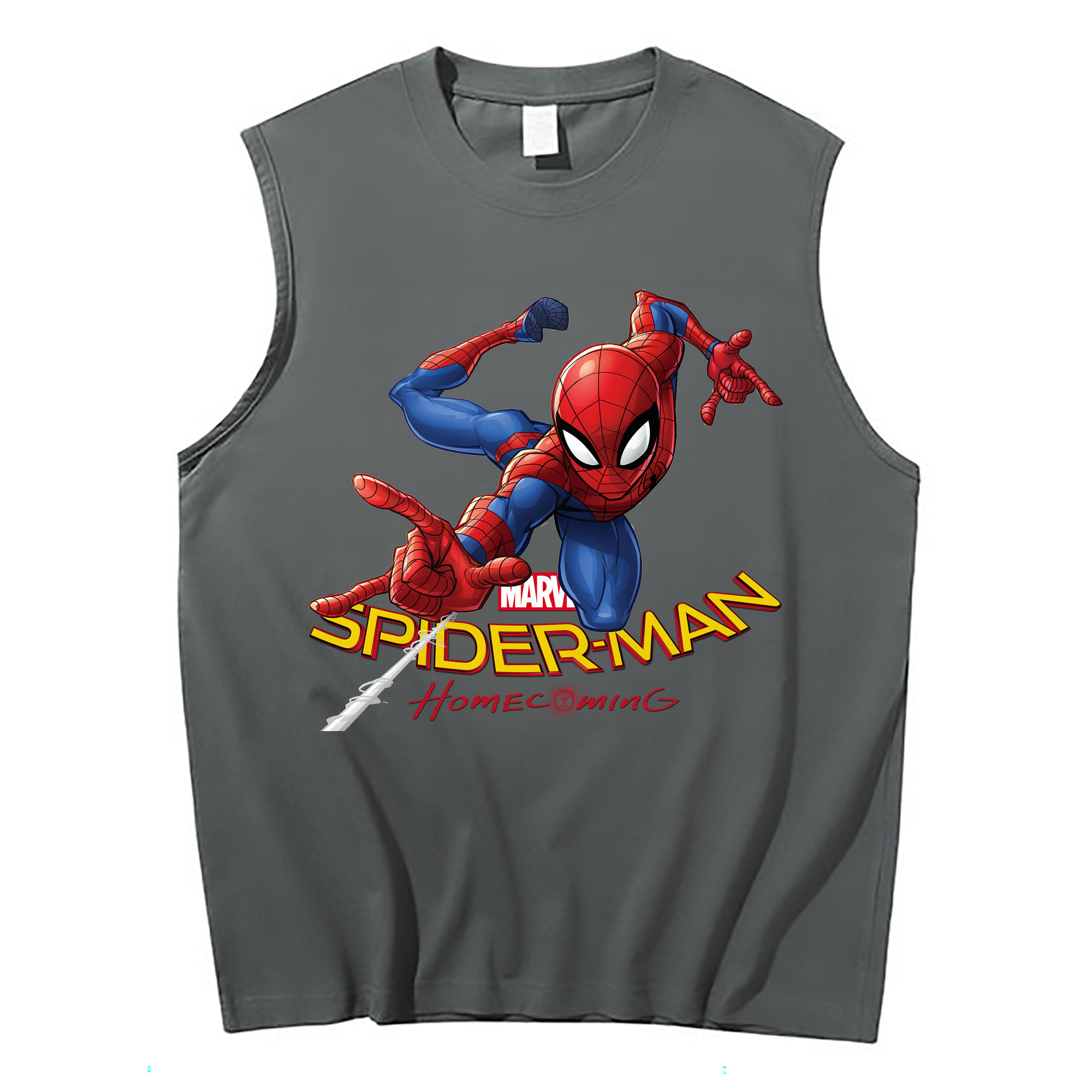 Spider Man スパイダーマン コットン100％タンクトップ（フロントプリント）